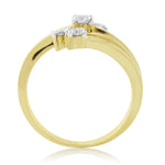 9ct Gold Diamond Cluster Ring 0.30ct - 5 Stone