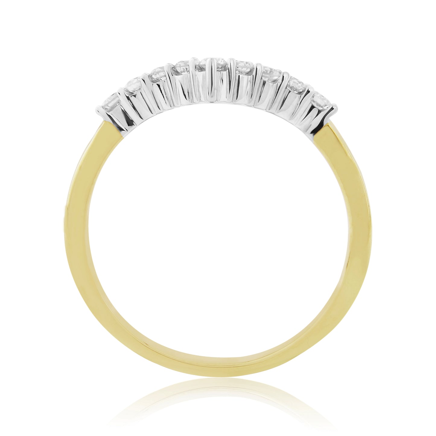 9ct Gold Diamond Wishbone Ring