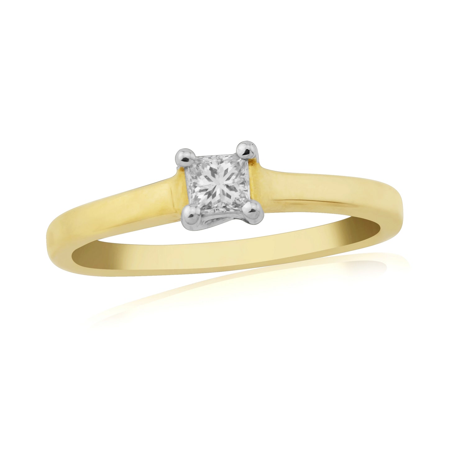 9ct Gold Diamond Solitaire Ring