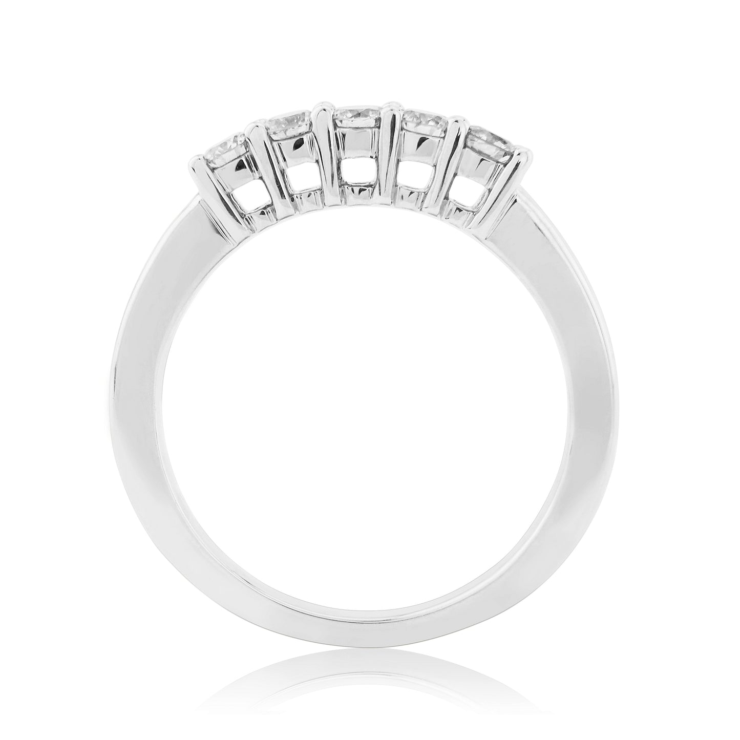 9ct White Gold Dia Ring
