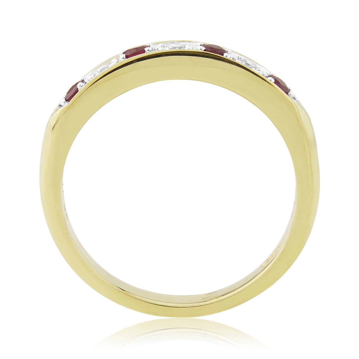 9ct Ruby & Diamond Ring