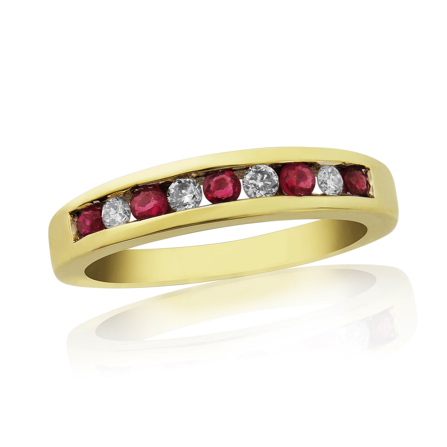 9ct Ruby & Diamond Ring