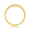 9ct Ruby & Diamond Half Eternity Ring - Yellow Gold