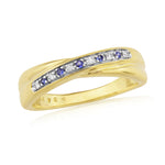9ct Gold Sapphire & Diamond Ring DSR260