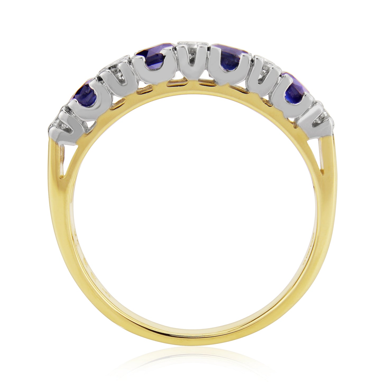 9ct Gold Sapphire and Diamond Ring
