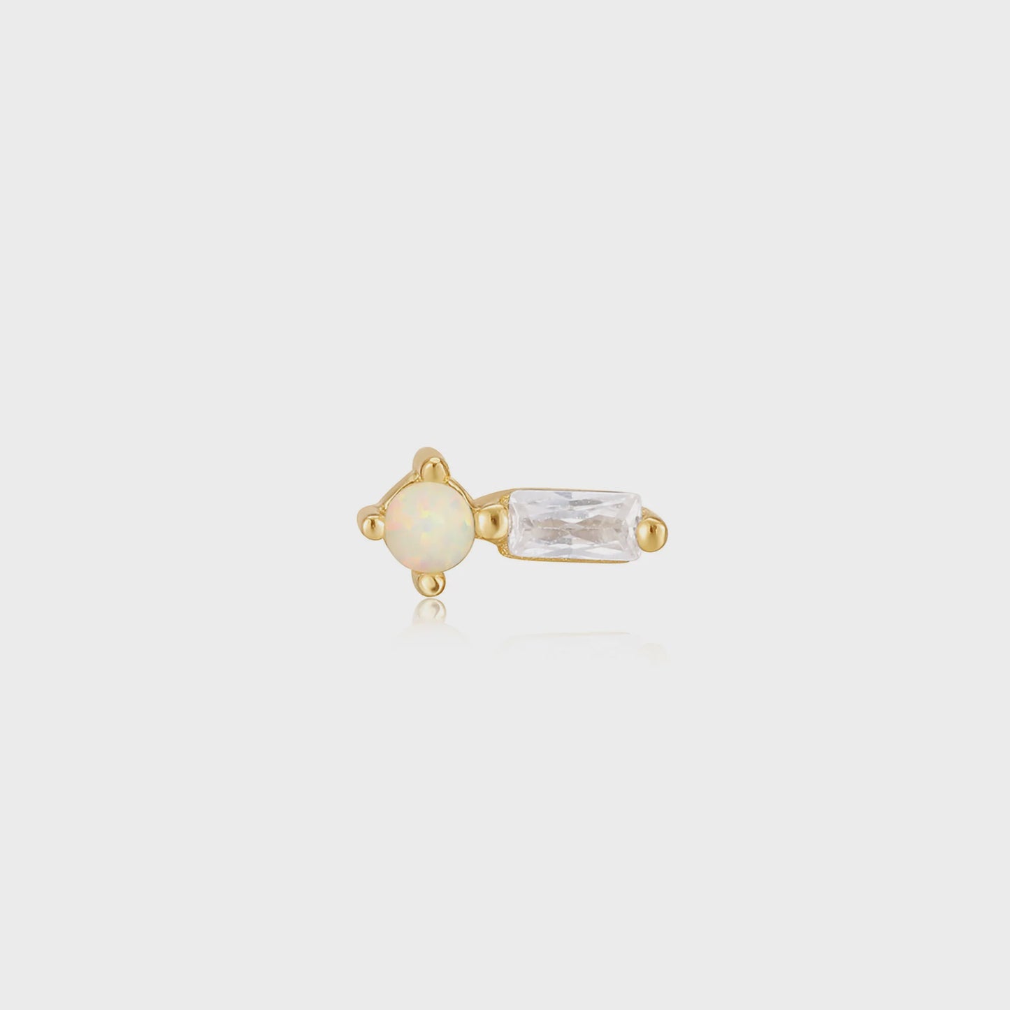 ANIA HAIE Gold Kyoto Opal Sparkle Barbell Single Earring E047-03G