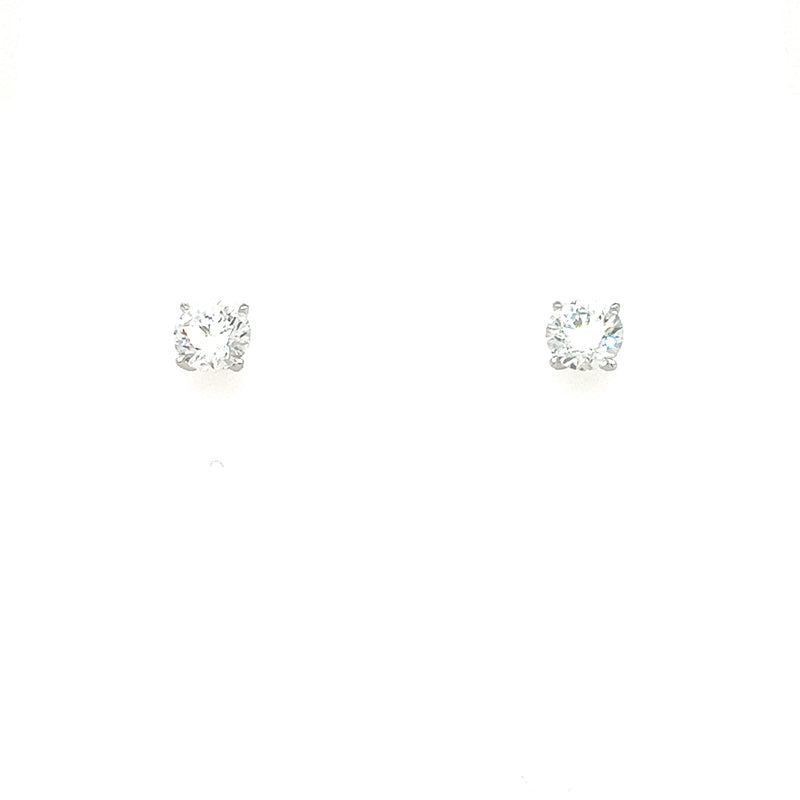 18ct White Gold Lab Grown Diamond Earrings 1.09ct