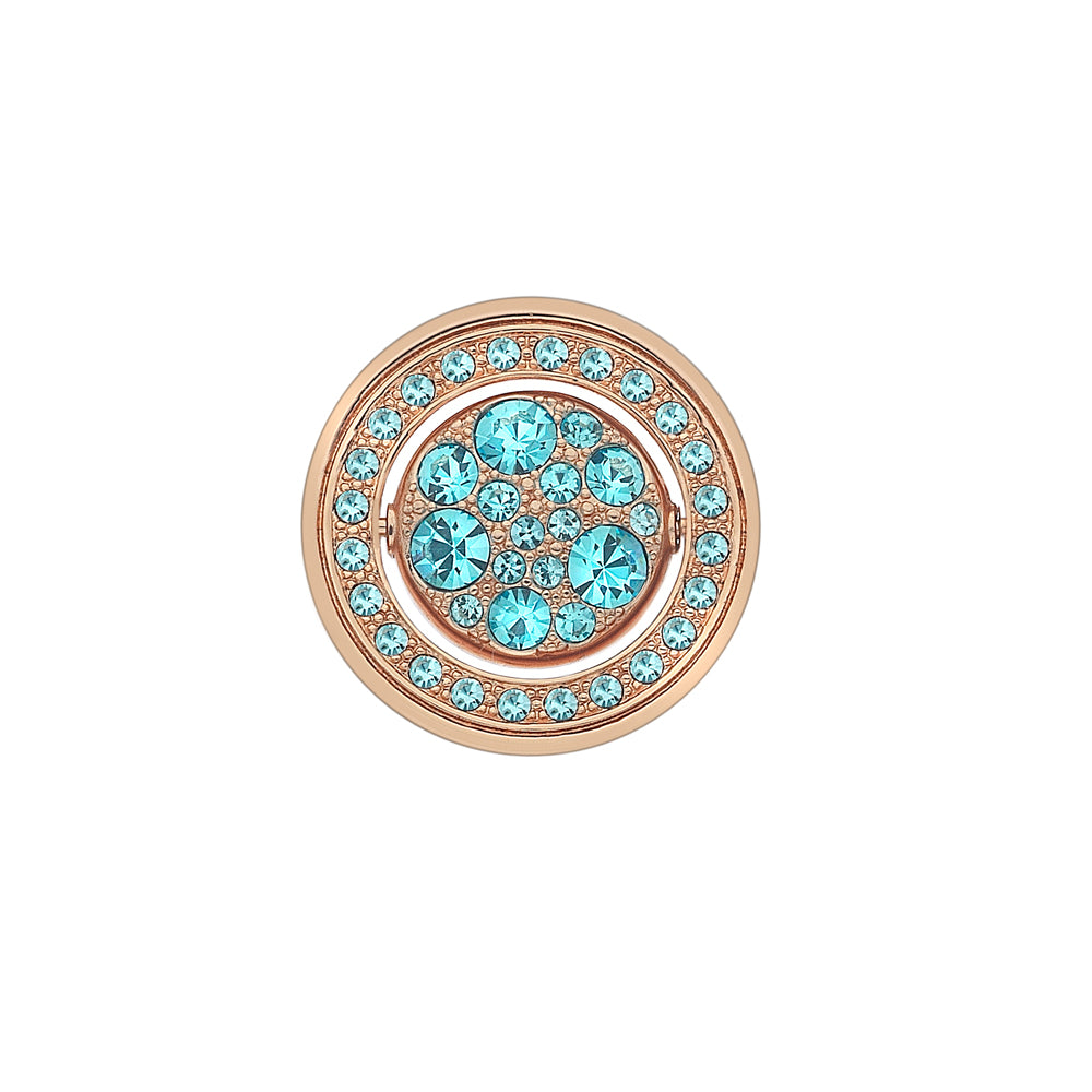 Hot Diamonds Emozioni 25mm Flip Blue Coin EC412