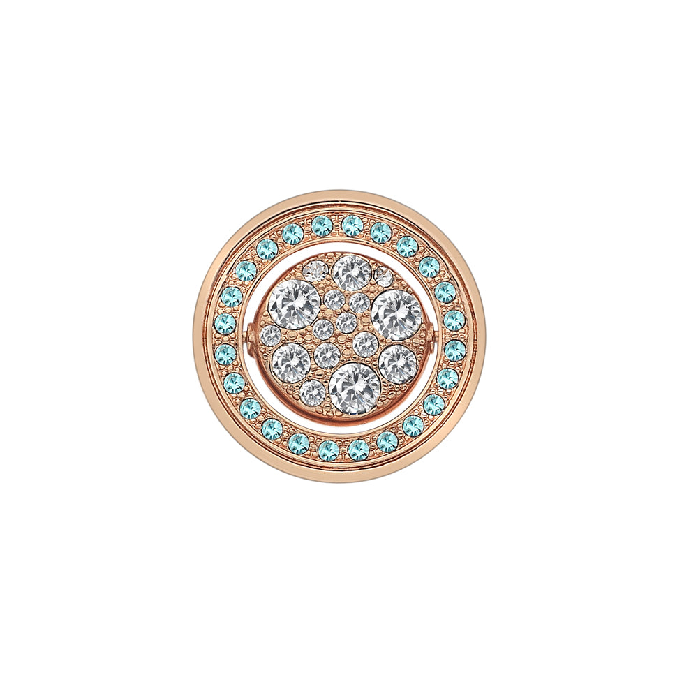 Hot Diamonds Emozioni 25mm Flip Blue Coin EC412