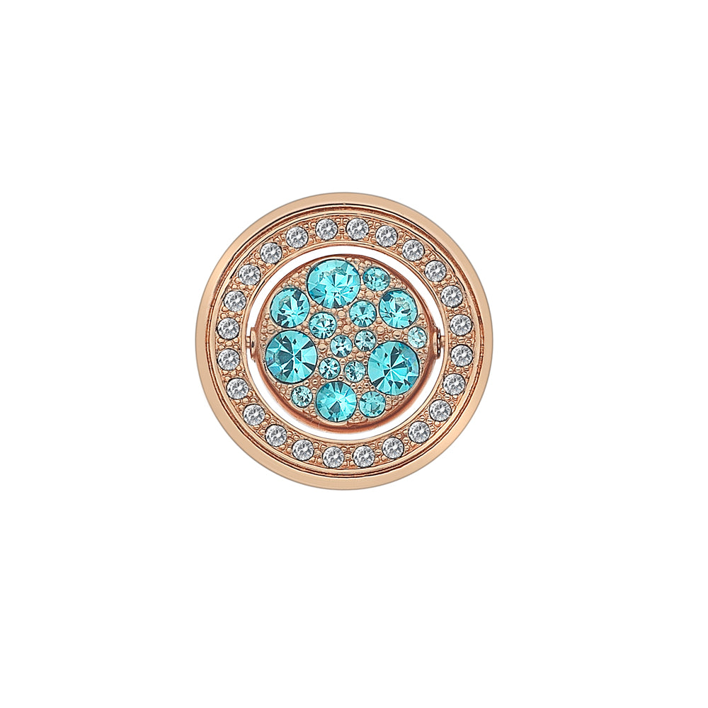 Hot Diamonds Emozioni 25mm Flip Blue Coin EC412