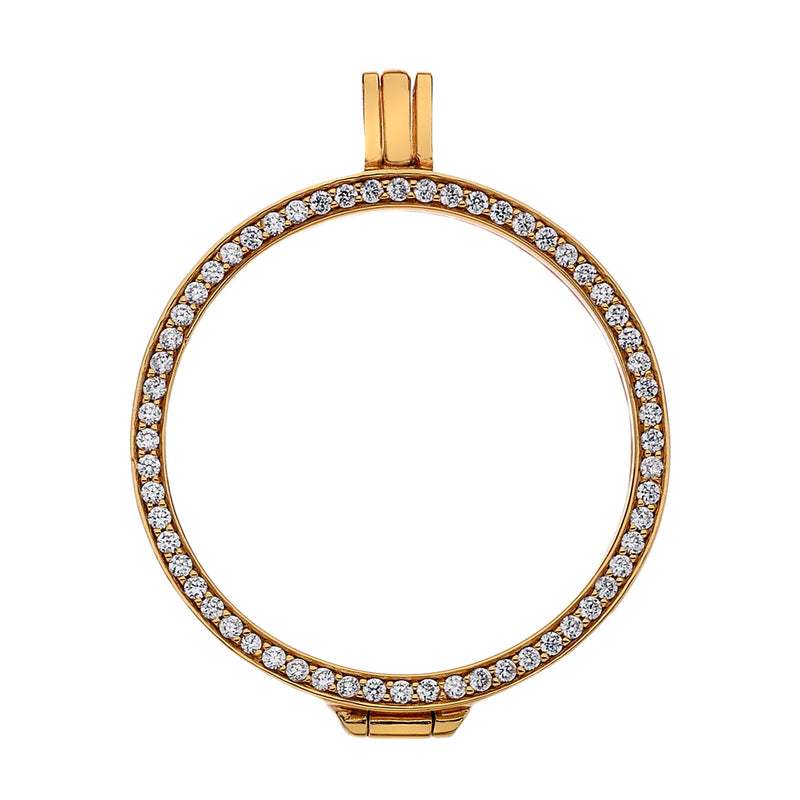 Hot Diamonds Emozioni 33mm Yellow Gold Plated EK010