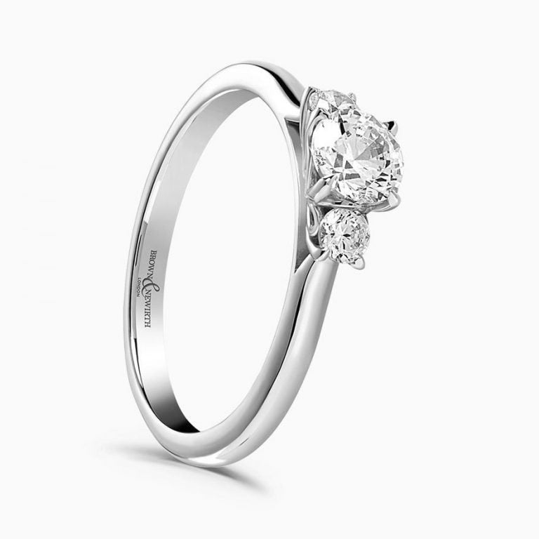 Platinum Trilogy Diamond Ring 0.40ct H SI2 - EN232R40