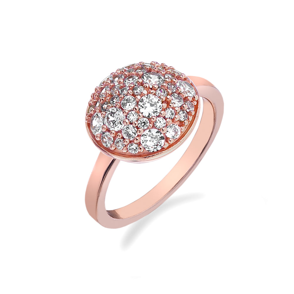 Hot Diamonds Silver Innocence Rose Gold Plated Ring ER012 Size N