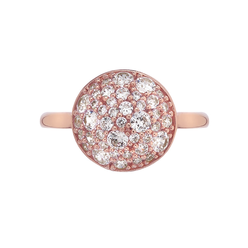 Hot Diamonds Silver Innocence Rose Gold Plated Ring ER012 Size N