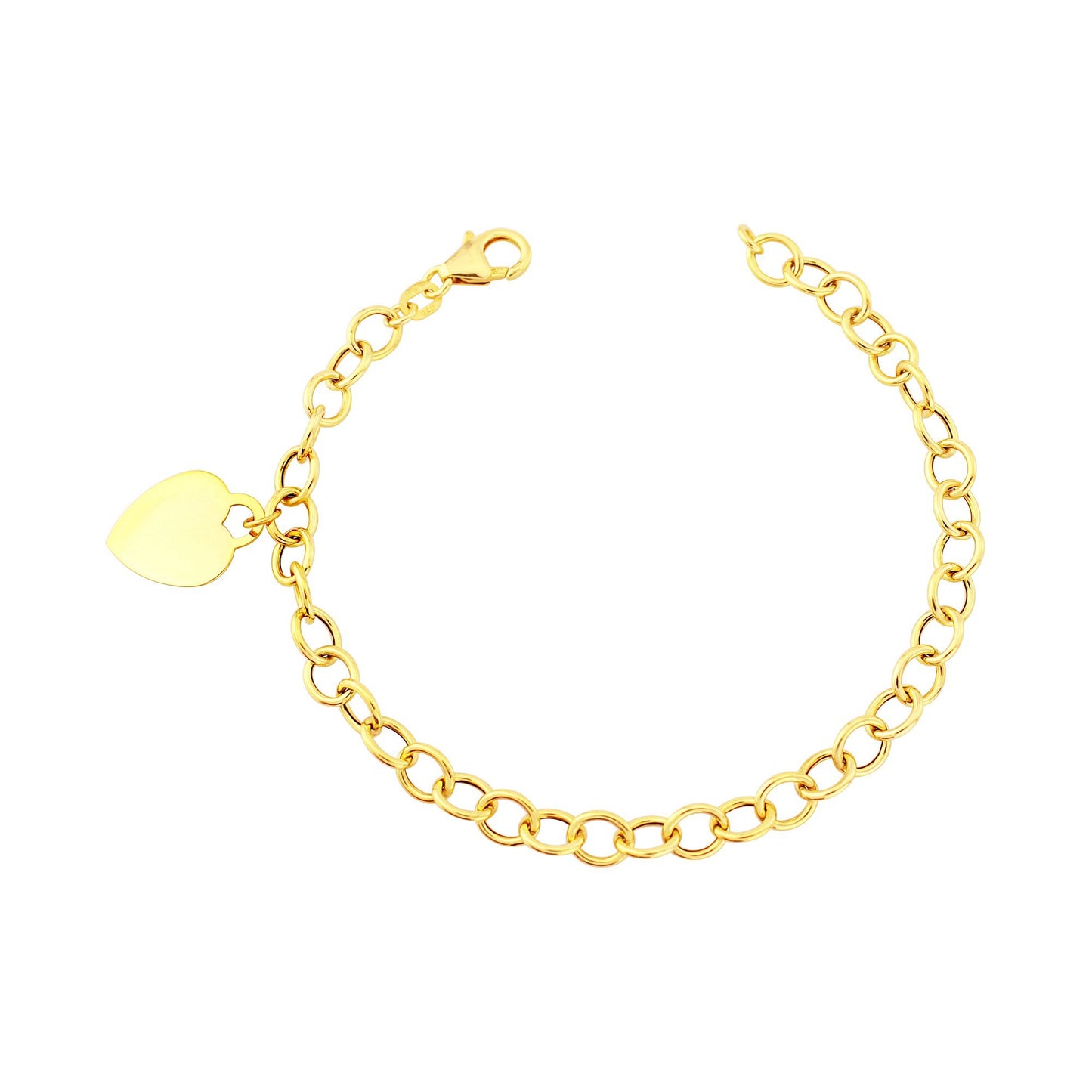 9ct Gold Heart Bracelet
