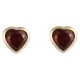 9ct Gold Garnet Earrings