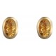 9ct Gold Citirine Earrings