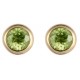 9ct Gold Peridot Earrings 4mm