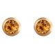 9ct Gold Citrine Earrings