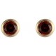 9ct Gold Garnet 5mm Round Earrings