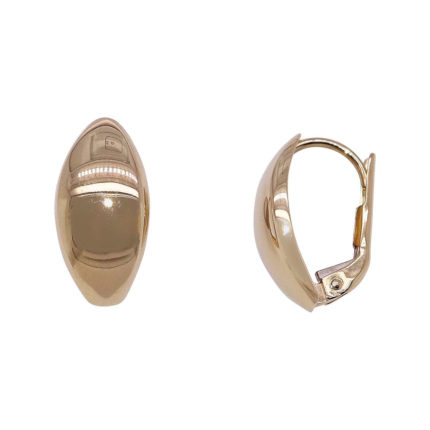 9ct Y/G Plain Gold Huggies GER189