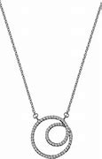 Hot Diamonds Flow 9ct White Gold Necklace GN020