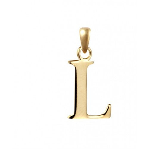 9ct Gold Gold Initial L Pendant