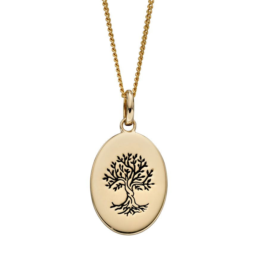 9ct Yellow Gold Tree of Life Pendant GP2280