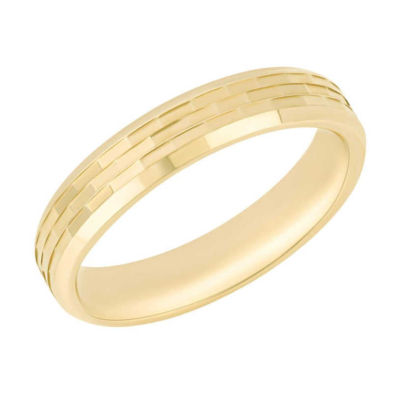Snake Textured Ring In 9ct Yellow Gold GR614