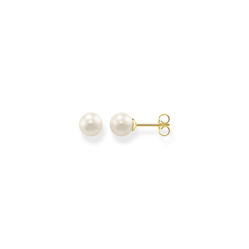 Thomas Sabo Gold Plated Pearl Stud earrings H1430-430-14