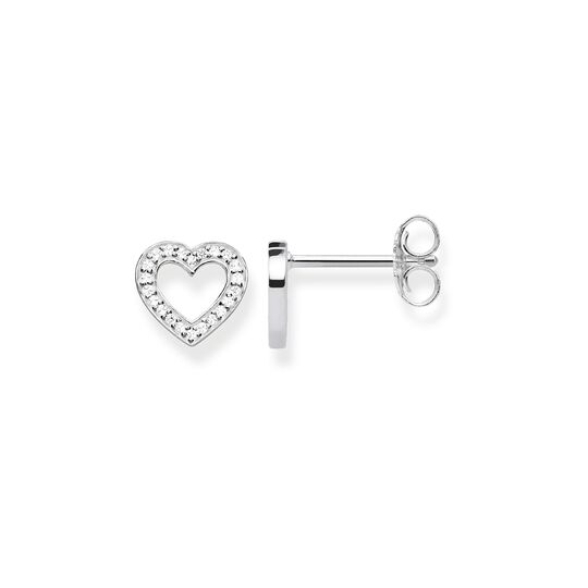 Thomas Sabo Stone Set Open Heart Stud Earrings H1945-051-14