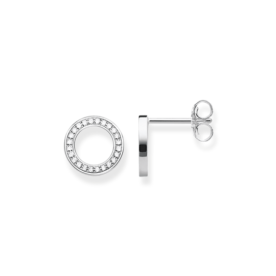 Thomas Sabo Silver CZ Circle Earrings H1947-051-14