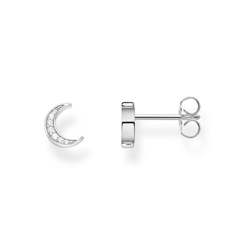 Thomas Sabo Stone Set Crescent Moon Ear Studs H2082-051-14