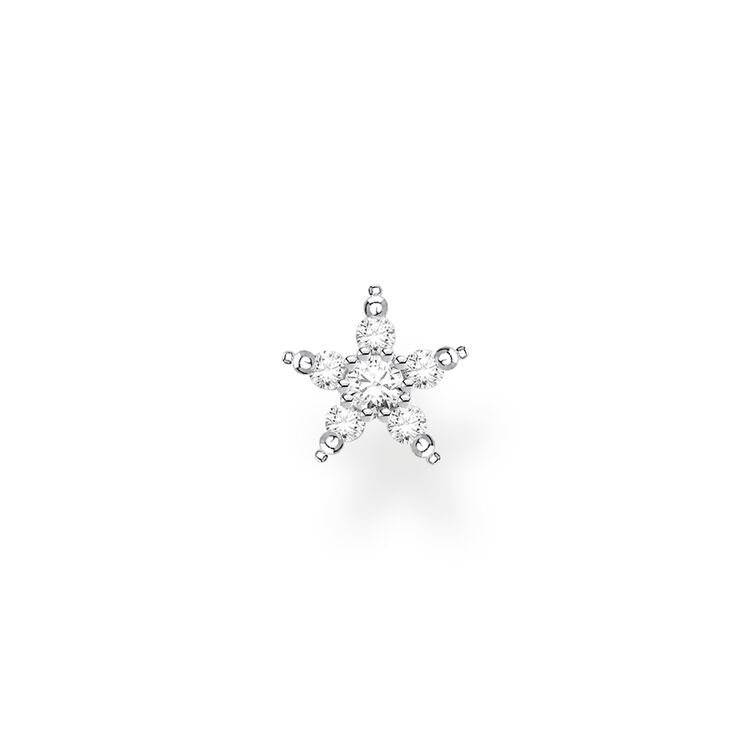Thomas Sabo Silver Cubic Zirconia Star Single Stud Earring H2134-051-14