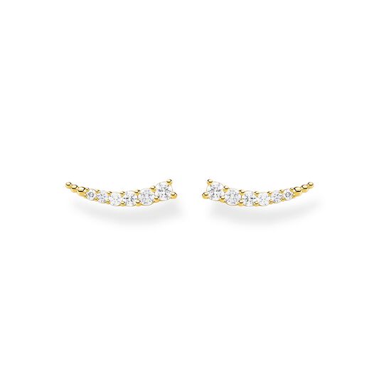 Thomas Sabo Yellow Gold & White Zirconia Ear Climbers H2158-414-14