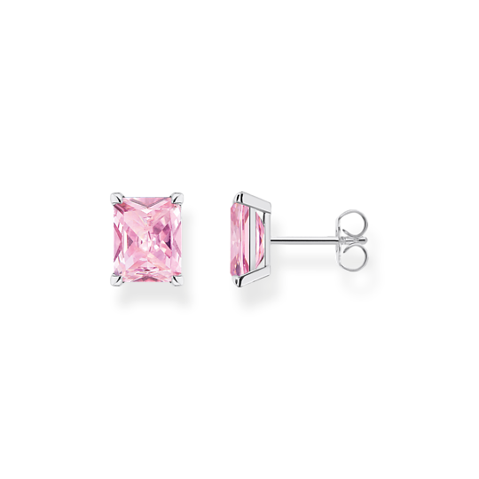 Thomas Sabo Silver Ear Studs with Pink Stone H2201-051-9