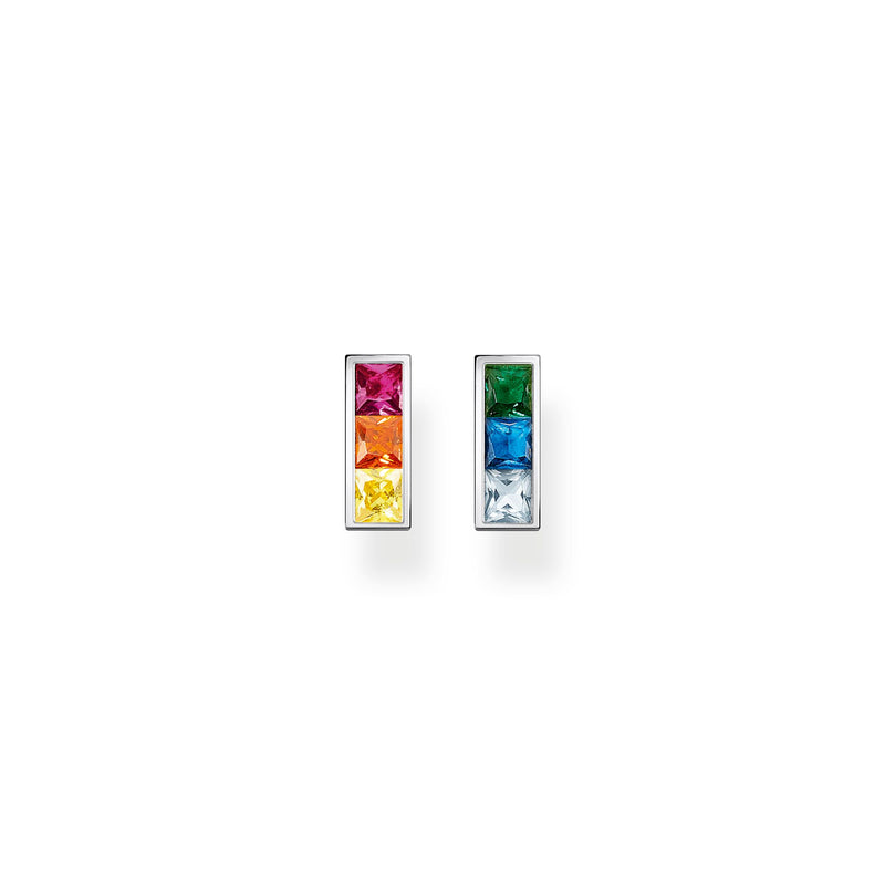 THOMAS SABO EAR STUDS COLOURFUL STONES SILVER H2250-477-7