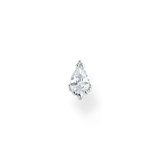 Thomas Sabo Single Silver Ear Stud Ice Crystal H2259-051-14