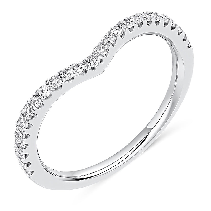 Platinum Wishbone Diamond Ring - 0.25ct - G Si