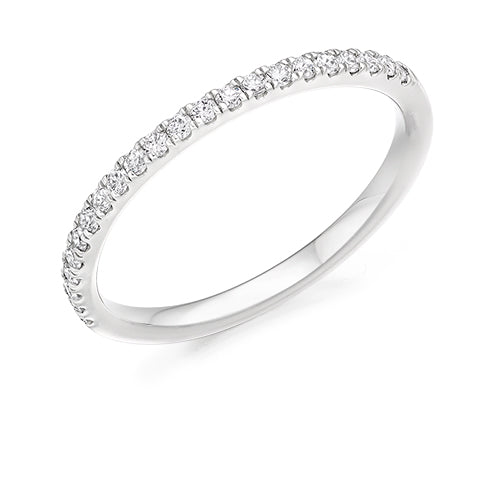 Platinum Half Eternity Diamond Ring