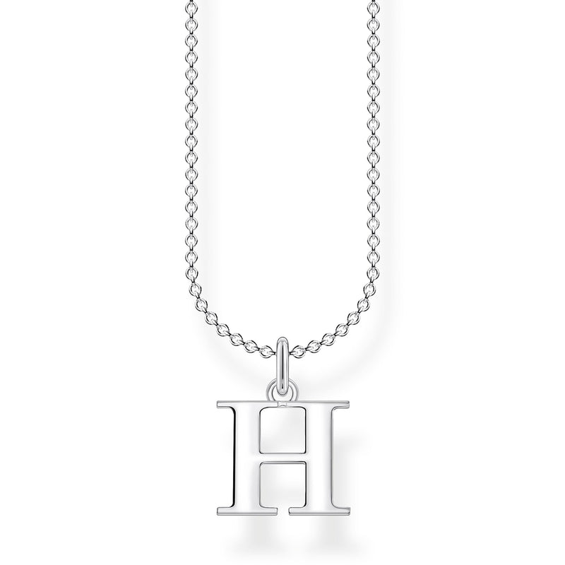 Thomas Sabo Silver Letter H Necklace KE2017-001-21-L45V