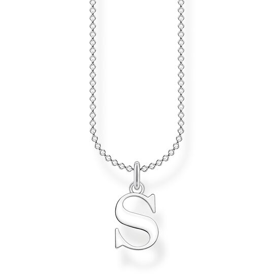 Thomas Sabo Silver Letter S Necklace KE2028-001-21-L45V