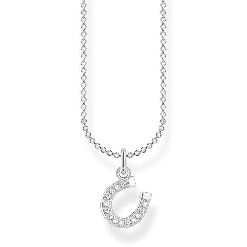 Thomas Sabo Silver Cubic Zirconia Horseshoe Necklace KE2038-051-14-L45V