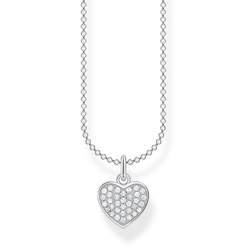 Thomas Sabo Pave Set Heart Necklace KE2046-051-14-L45v