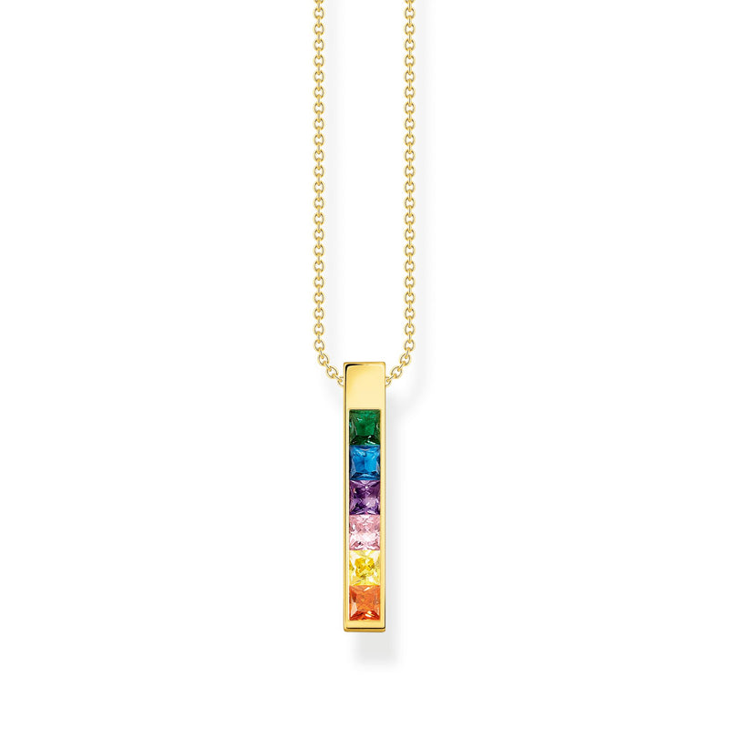 THOMAS SABO  NECKLACE COLOURFUL STONES GOLD KE2113-971-7-L45V