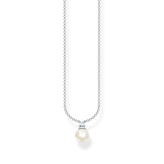 Thomas Sabo Pearl CZ Necklace KE2121-167-14-L45V