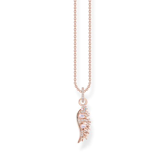 Thomas Sabo Rose Plated Pheonix Wing Pendant and Chain KE2168-323-9-L45v