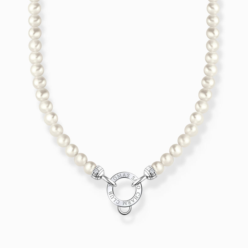 Thomas Sabo Charm necklace with white pearls silver KE2187-167-14-L45v