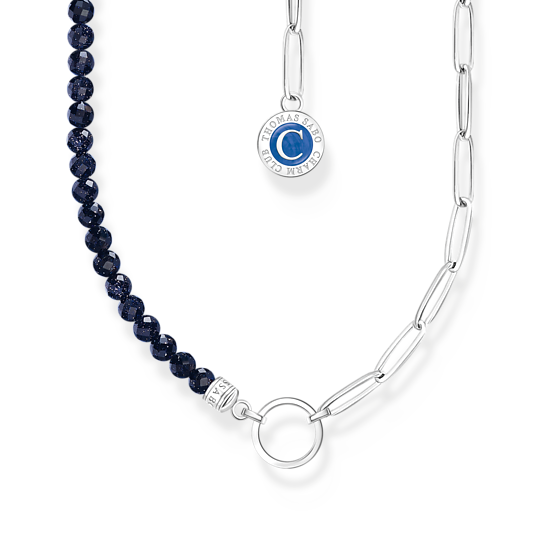 Thomas Sabo Member Charm Necklace Dark Blue KE2189-007-32-L45V