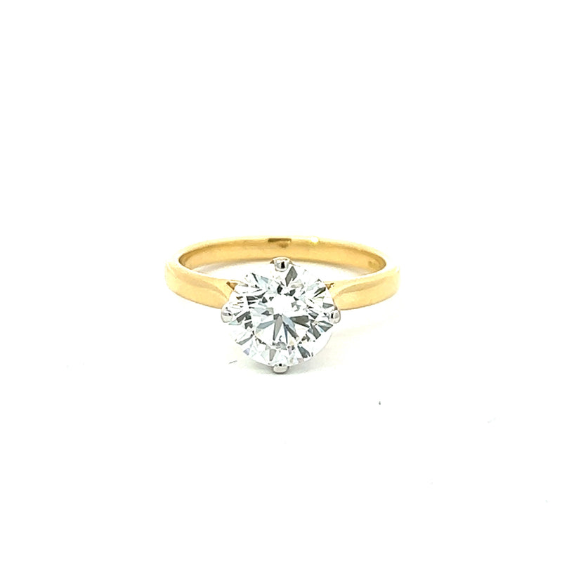 18ct Gold Lab Grown Diamond Solitaire 2.03ct